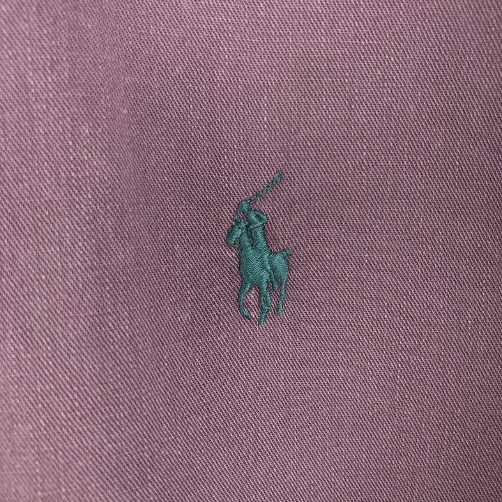 Ralph Lauren long sleeve button down shirt, men's XL size cotton Purple type blue-purple Vintage Second Hand