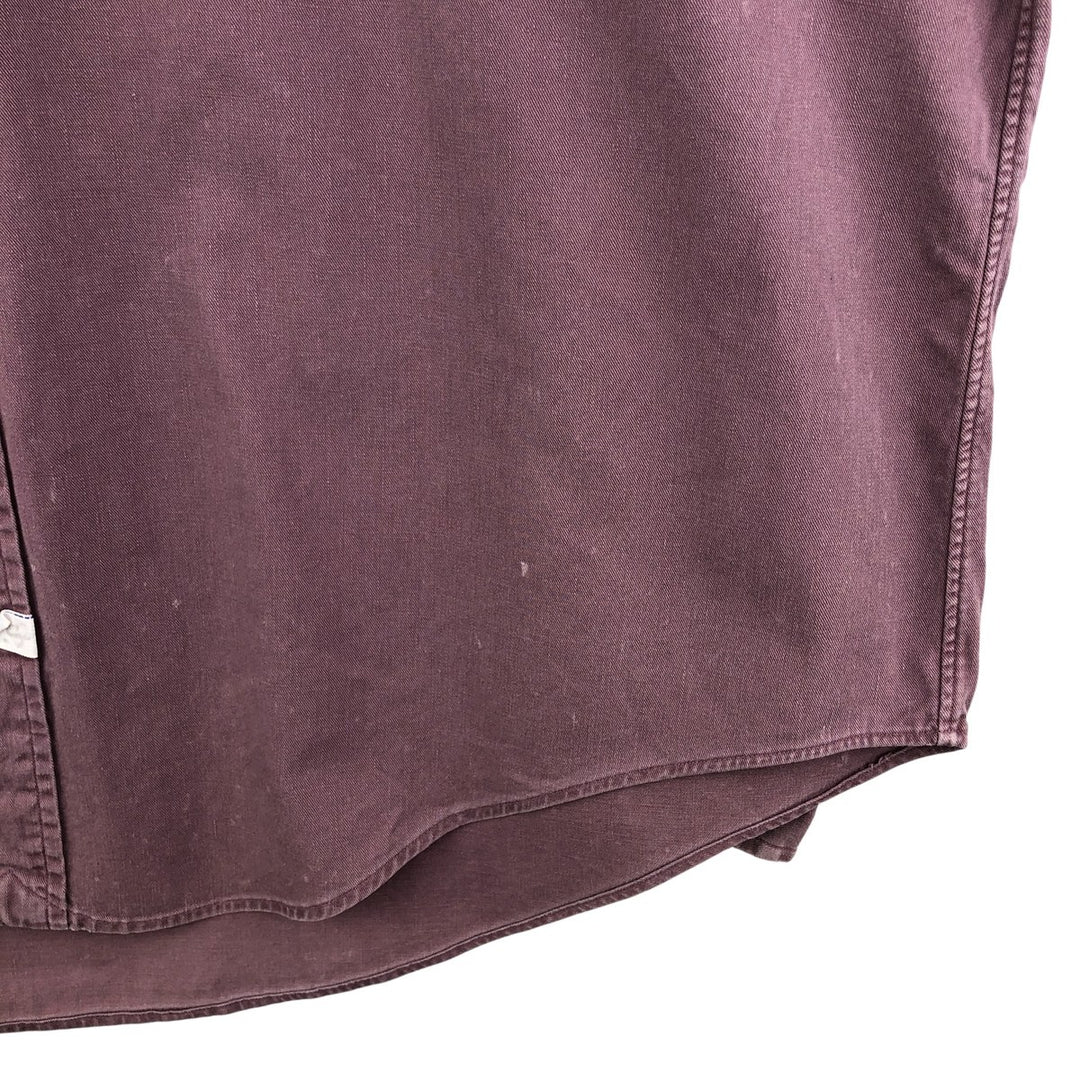 Ralph Lauren long sleeve button down shirt, men's XL size cotton Purple type blue-purple Vintage Second Hand