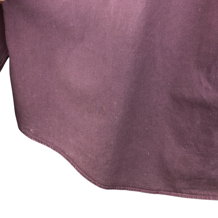 Ralph Lauren long sleeve button down shirt, men's XL size cotton Purple type blue-purple Vintage Second Hand