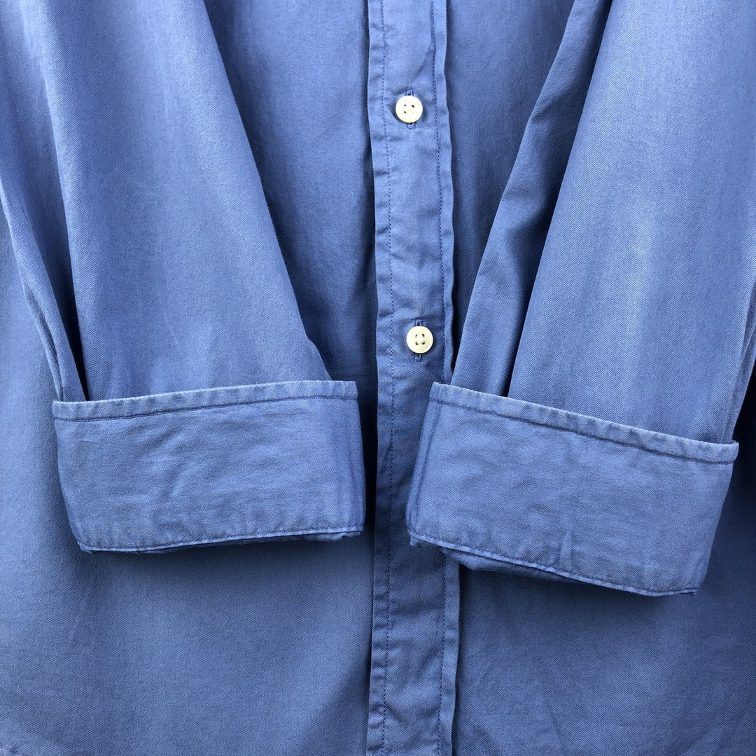 Ralph Lauren Classic Fit Long Sleeve Button Down Shirt Men's XL cotton Blue type light blue Vintage Second Hand
