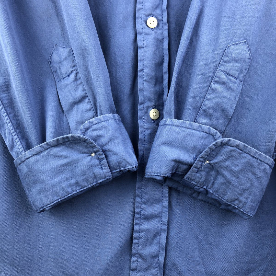 Ralph Lauren Classic Fit Long Sleeve Button Down Shirt Men's XL cotton Blue type light blue Vintage Second Hand