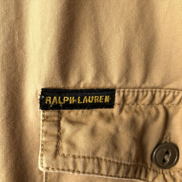 2000'S Ralph Lauren POLO JEANS CO. long-sleeved cotton shirt, men's size XL cotton Khaki type Vintage Second Hand