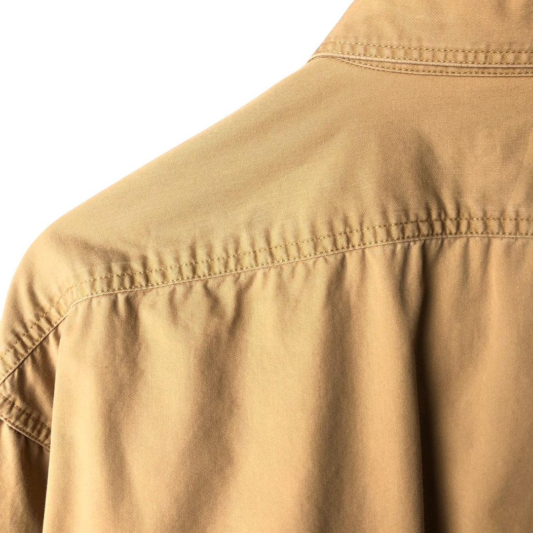 2000'S Ralph Lauren POLO JEANS CO. long-sleeved cotton shirt, men's size XL cotton Khaki type Vintage Second Hand