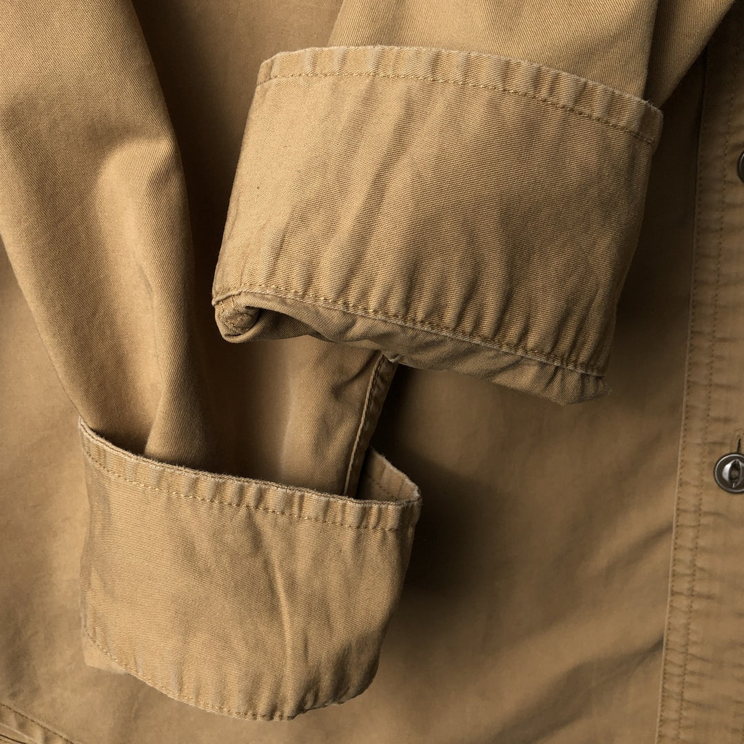 2000'S Ralph Lauren POLO JEANS CO. long-sleeved cotton shirt, men's size XL cotton Khaki type Vintage Second Hand