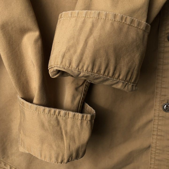 2000'S Ralph Lauren POLO JEANS CO. long-sleeved cotton shirt, men's size XL cotton Khaki type Vintage Second Hand