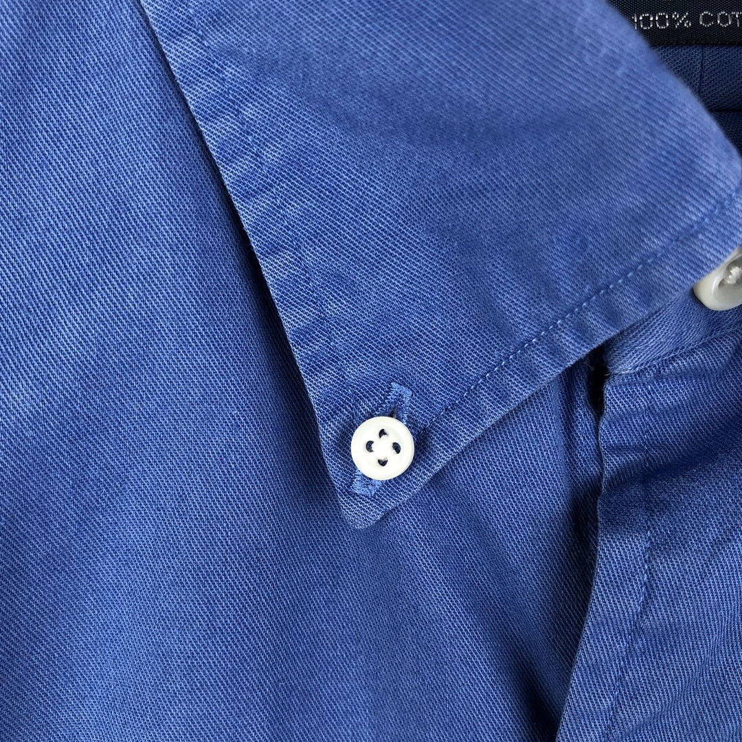 Ralph Lauren BLAKE long sleeve button down shirt, men's XL size cotton Blue type light blue Vintage Second Hand