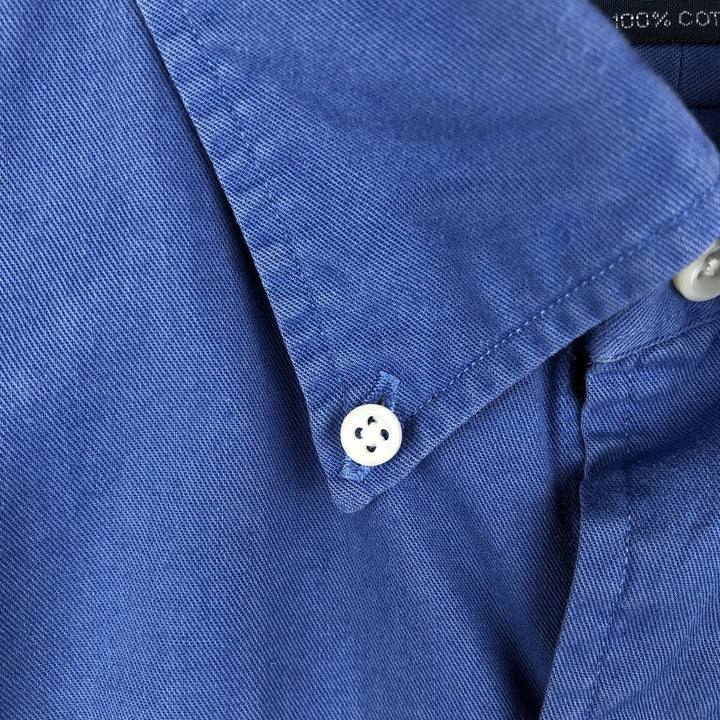 Ralph Lauren BLAKE long sleeve button down shirt, men's XL size cotton Blue type light blue Vintage Second Hand