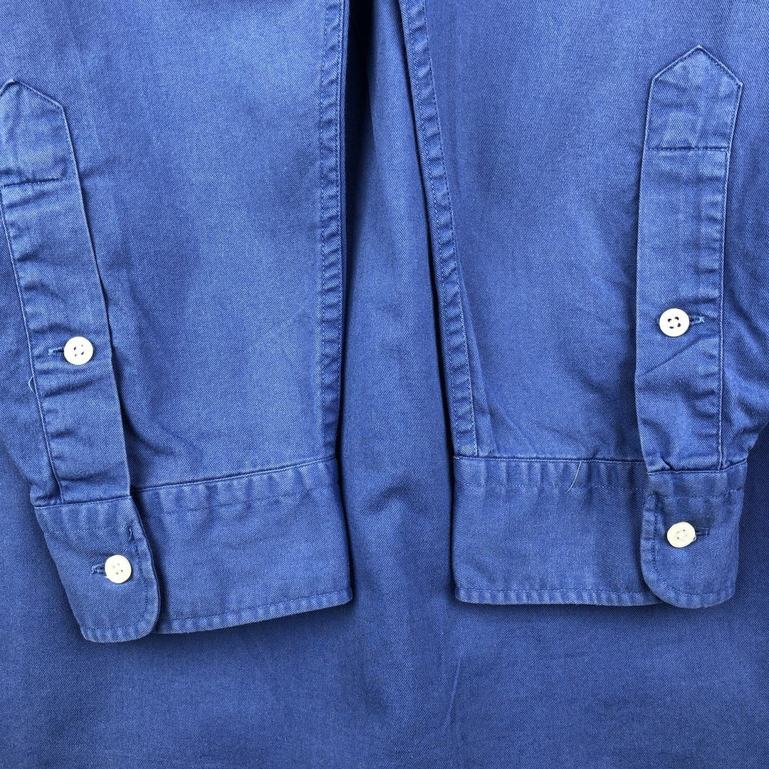 Ralph Lauren BLAKE long sleeve button down shirt, men's XL size cotton Blue type light blue Vintage Second Hand
