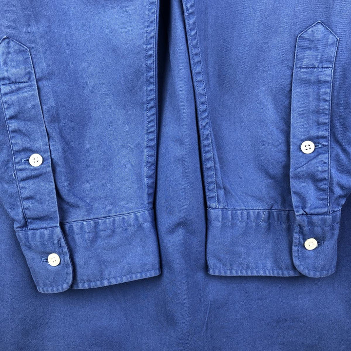 Ralph Lauren BLAKE long sleeve button down shirt, men's XL size cotton Blue type light blue Vintage Second Hand