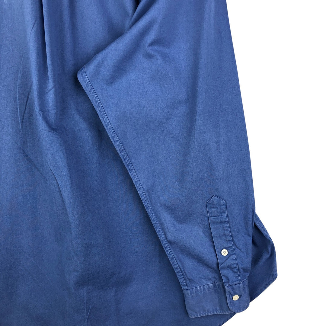 Ralph Lauren BLAKE long sleeve button down shirt, men's XL size cotton Blue type light blue Vintage Second Hand