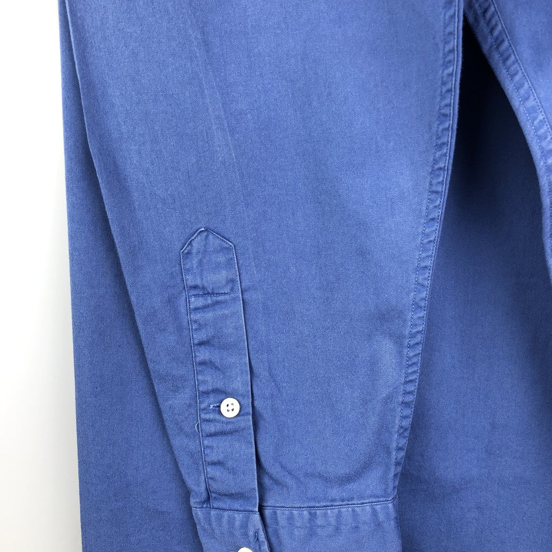 Ralph Lauren BLAKE long sleeve button down shirt, men's XL size cotton Blue type light blue Vintage Second Hand