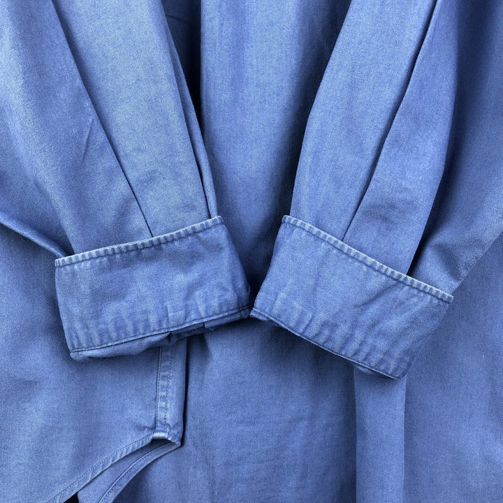 Ralph Lauren BLAKE long sleeve button down shirt, men's XL size cotton Blue type light blue Vintage Second Hand