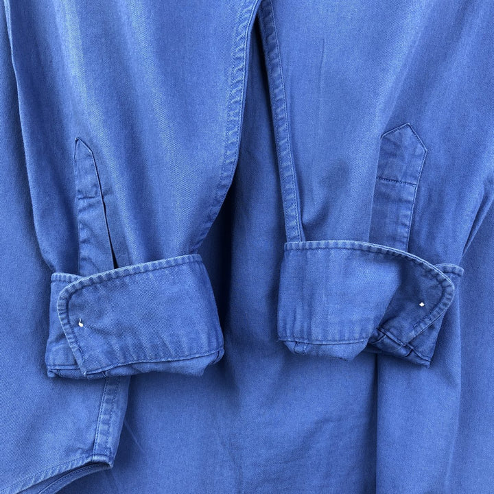 Ralph Lauren BLAKE long sleeve button down shirt, men's XL size cotton Blue type light blue Vintage Second Hand