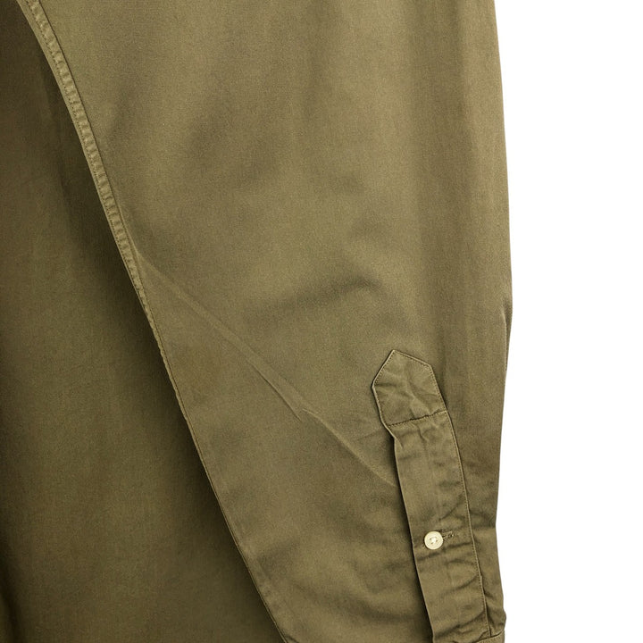 Ralph Lauren Classic Fit Long Sleeve Button Down Shirt, Men's Size L cotton Khaki type Vintage Second Hand
