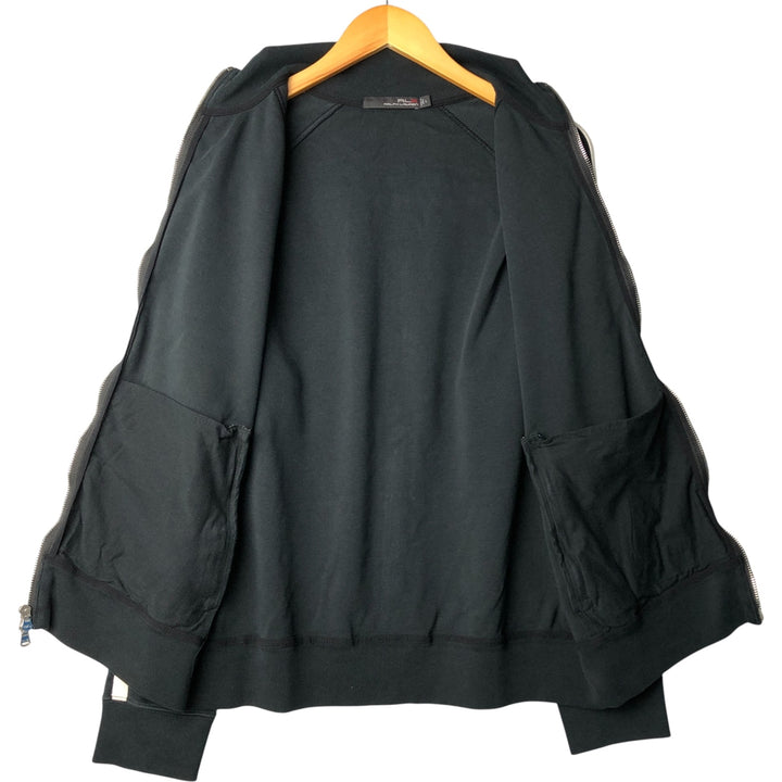 Ralph Lauren RLX full-zip sweatshirt, men's size L cotton black type Vintage Second Hand