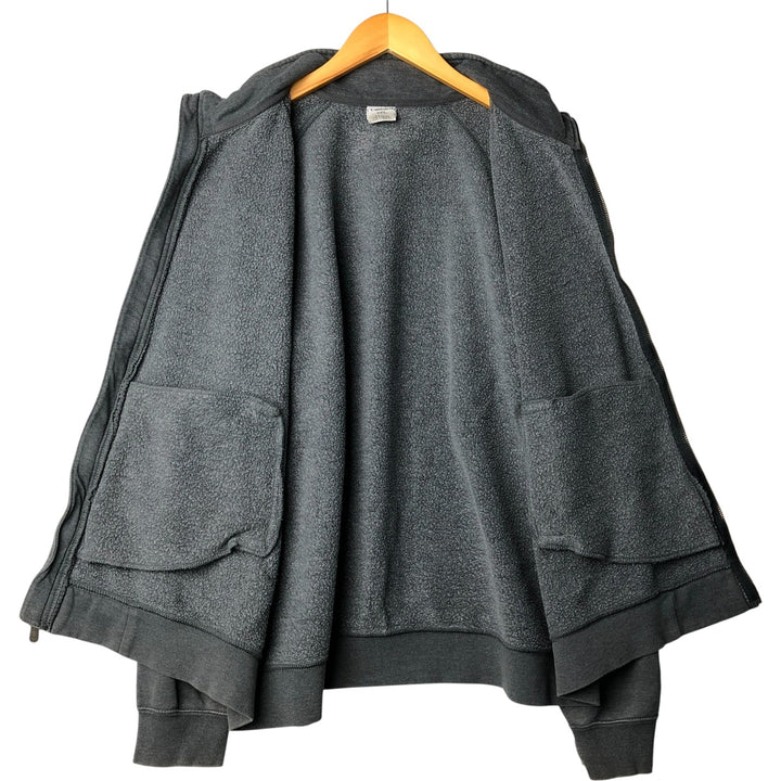 Carhartt full-zip sweatshirt, men's size XXL cotton gray type Vintage Second Hand