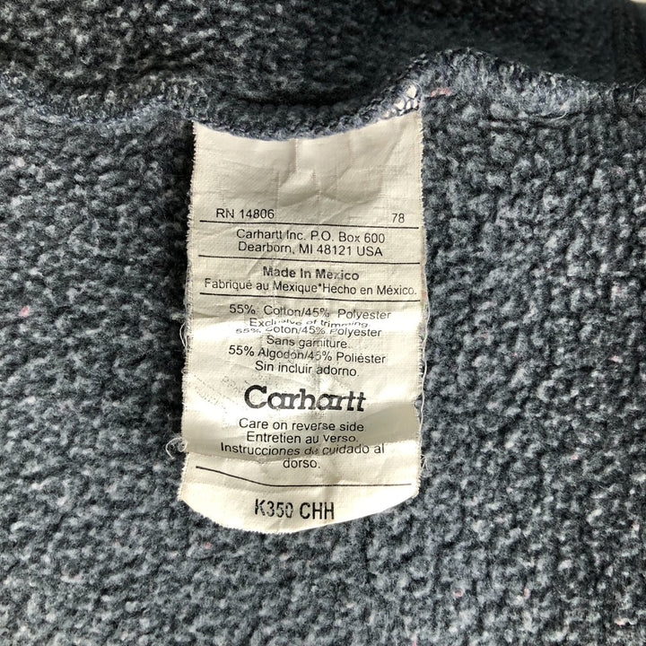 Carhartt full-zip sweatshirt, men's size XXL cotton gray type Vintage Second Hand