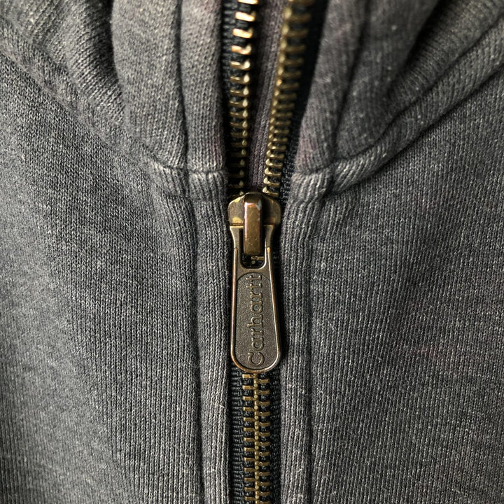 Carhartt full-zip sweatshirt, men's size XXL cotton gray type Vintage Second Hand