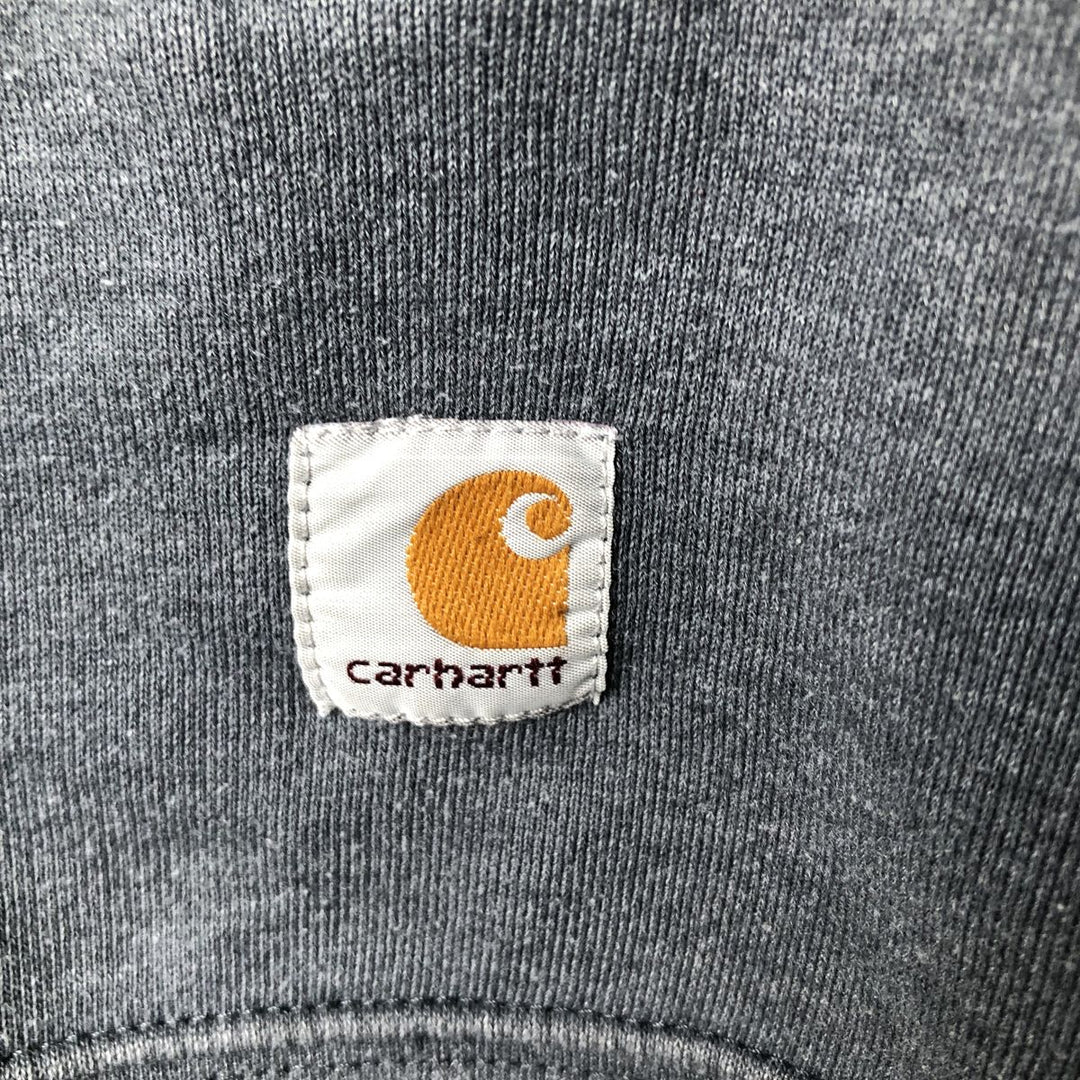 Carhartt full-zip sweatshirt, men's size XXL cotton gray type Vintage Second Hand