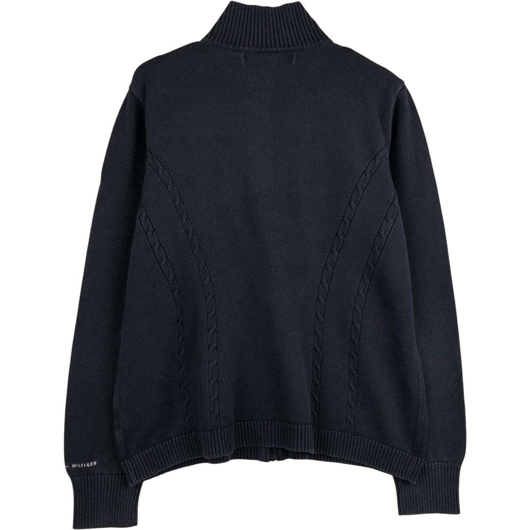 2000'S Tommy Hilfiger Driver's Knit Sweater, Women's XL cotton navy blue type Vintage Second Hand