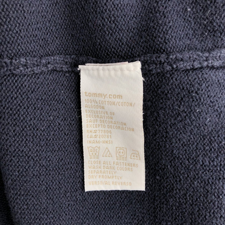 2000'S Tommy Hilfiger Driver's Knit Sweater, Women's XL cotton navy blue type Vintage Second Hand