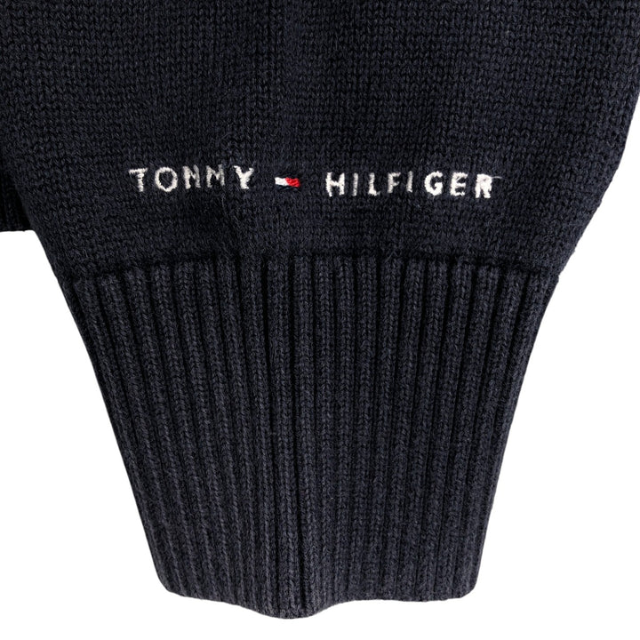 2000'S Tommy Hilfiger Driver's Knit Sweater, Women's XL cotton navy blue type Vintage Second Hand