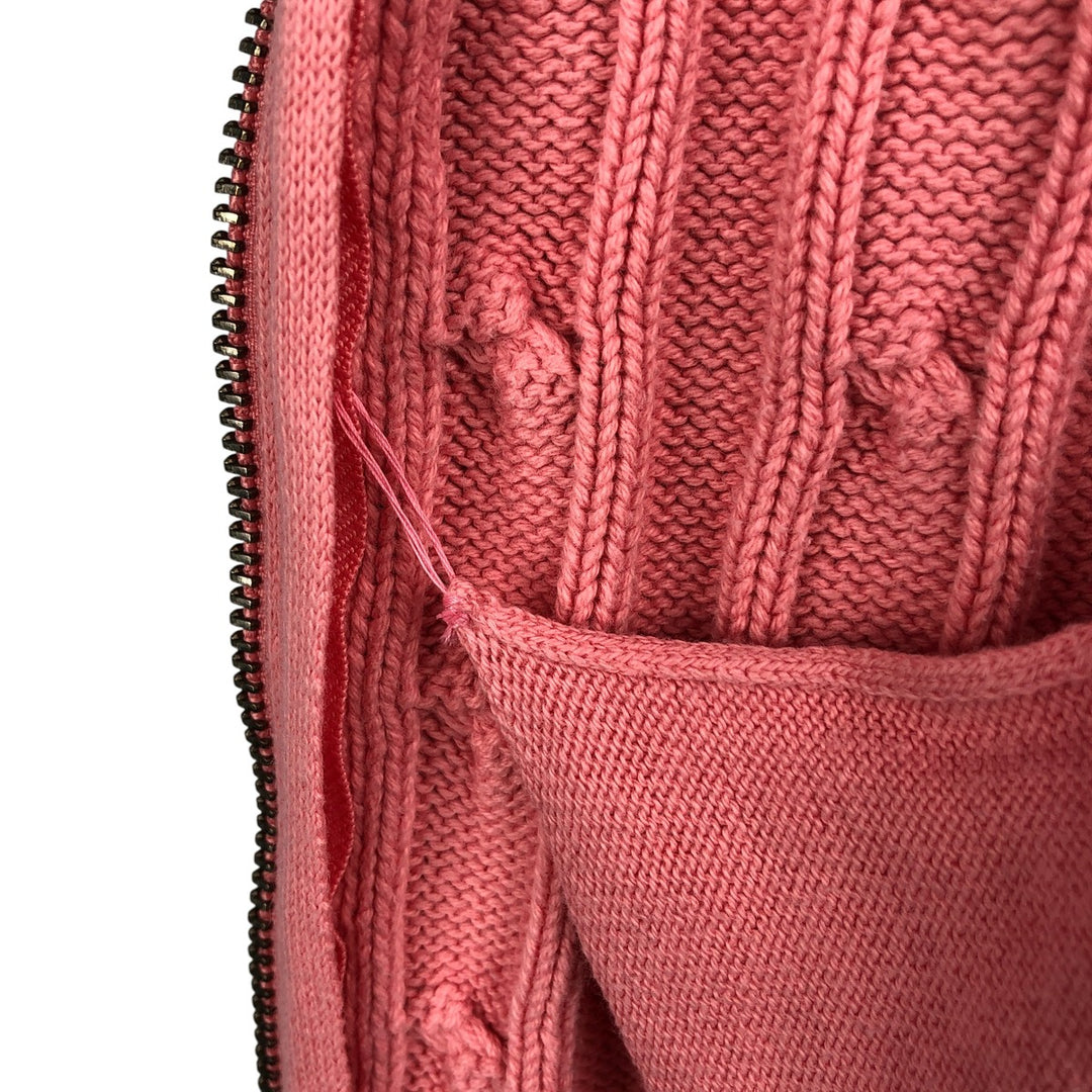 CHAPS Cable Knit Full-Zip Hoodie, Women's, Size XL unclear pink type Vintage Second Hand