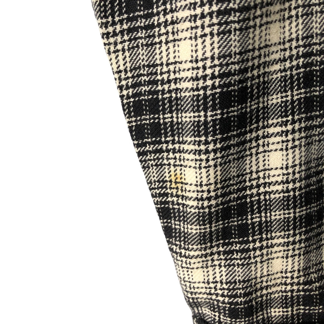 2000'S WOOLRICH Long Sleeve Light Flannel Check Shirt, Men's Size L cotton black type Vintage Second Hand