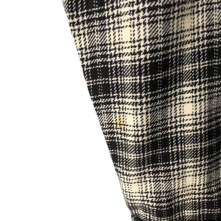 2000'S WOOLRICH Long Sleeve Light Flannel Check Shirt, Men's Size L cotton black type Vintage Second Hand