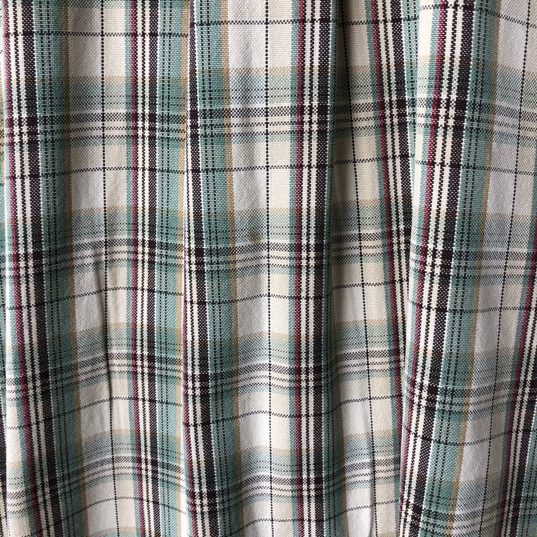 90'S GAP Vintage Long Sleeve Button-Down Check Shirt, Men's Size L cotton Beige type Vintage Second Hand