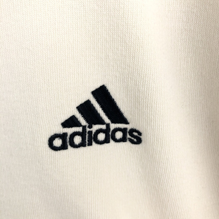 2000'S Adidas One-Point Logo Sweatshirt, Men's Size Medium cotton Beige type Vintage Second Hand