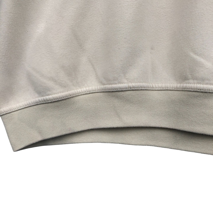 2000'S Adidas One-Point Logo Sweatshirt, Men's Size Medium cotton Beige type Vintage Second Hand