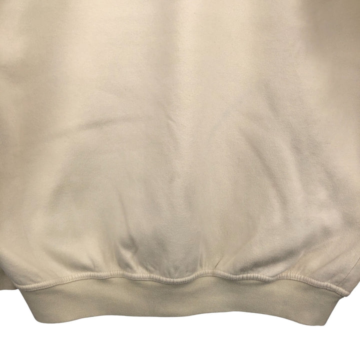 2000'S Adidas One-Point Logo Sweatshirt, Men's Size Medium cotton Beige type Vintage Second Hand
