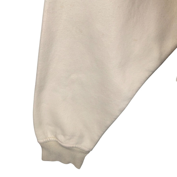 2000'S Adidas One-Point Logo Sweatshirt, Men's Size Medium cotton Beige type Vintage Second Hand