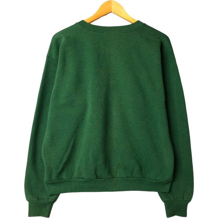 Vintage 90'S STURDY SWETS plain blank sweatshirt, made in the USA, size L, men's cotton dark green Vintage Second Hand