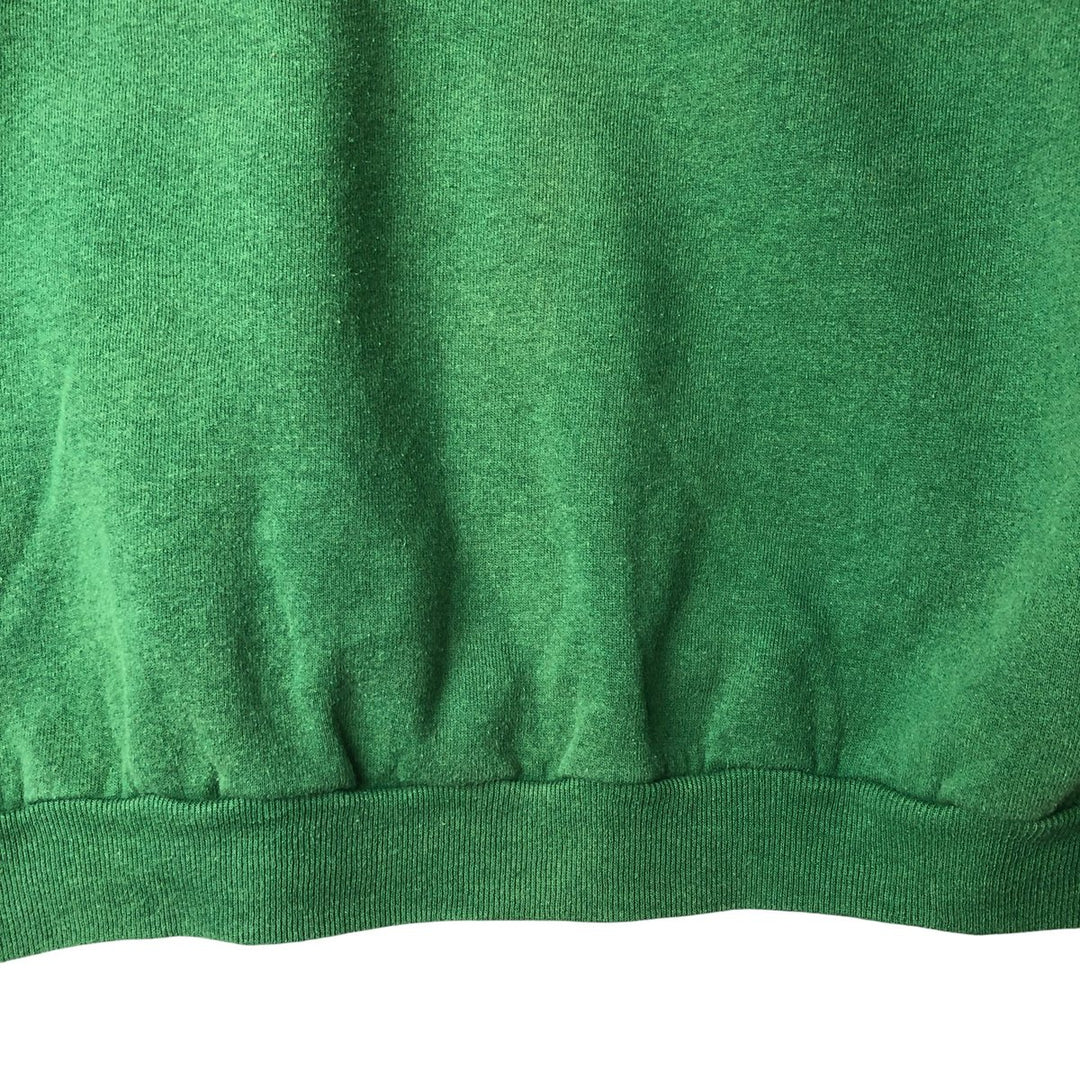 Vintage 90'S STURDY SWETS plain blank sweatshirt, made in the USA, size L, men's cotton dark green Vintage Second Hand