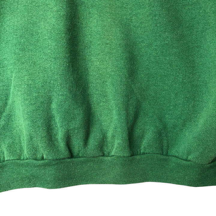 Vintage 90'S STURDY SWETS plain blank sweatshirt, made in the USA, size L, men's cotton dark green Vintage Second Hand