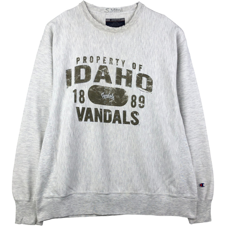 2000'S Champion Original Reverse Weave Sweatshirt, Men's Size L cotton gray type Vintage Second Hand