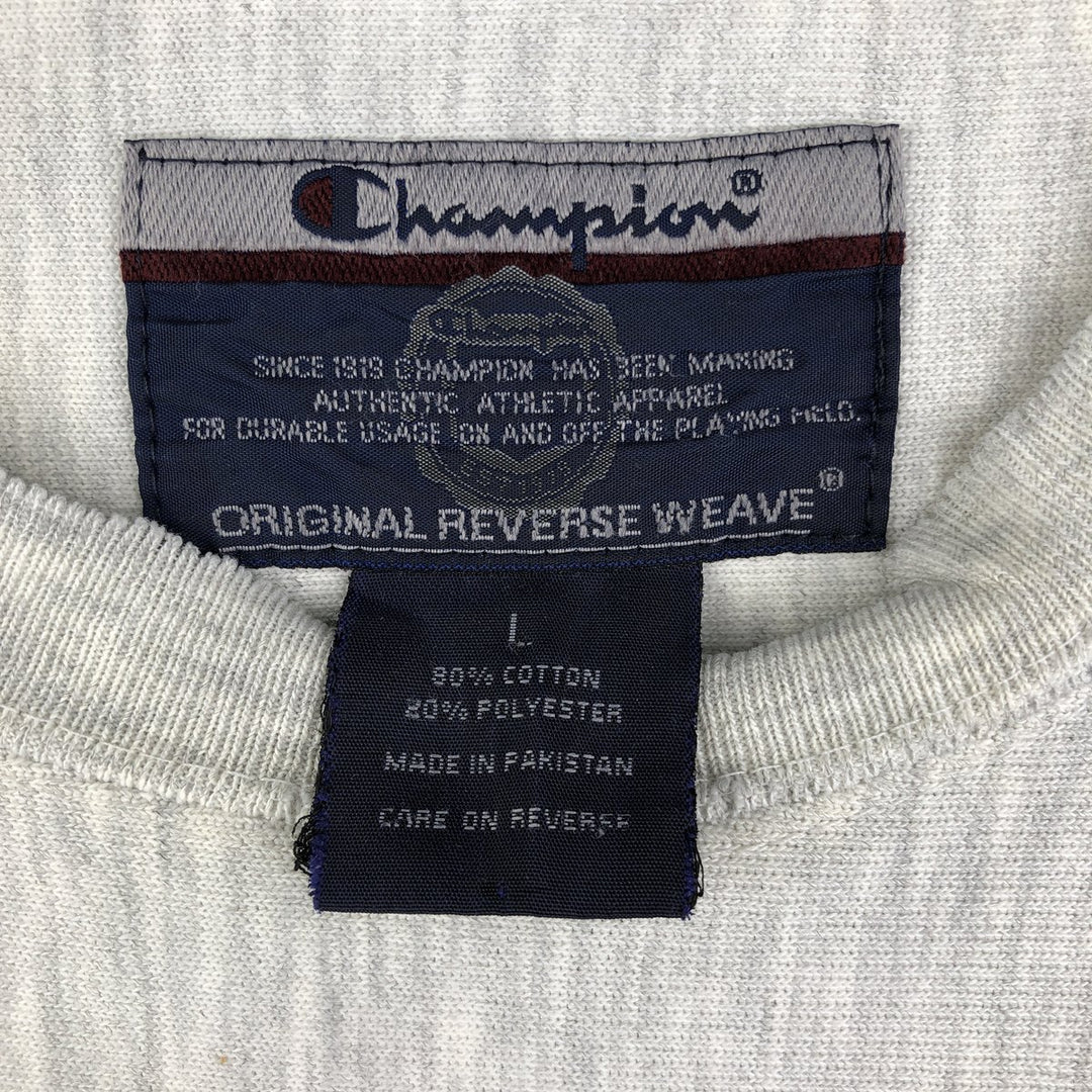 2000'S Champion Original Reverse Weave Sweatshirt, Men's Size L cotton gray type Vintage Second Hand