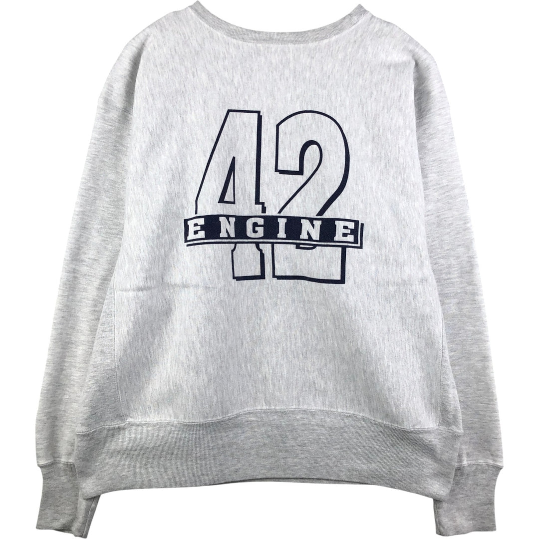 2000'S Champion REVERSE WEAVE Reverse Weave Printed Sweatshirt, Men's XL unclear gray type Vintage Second Hand