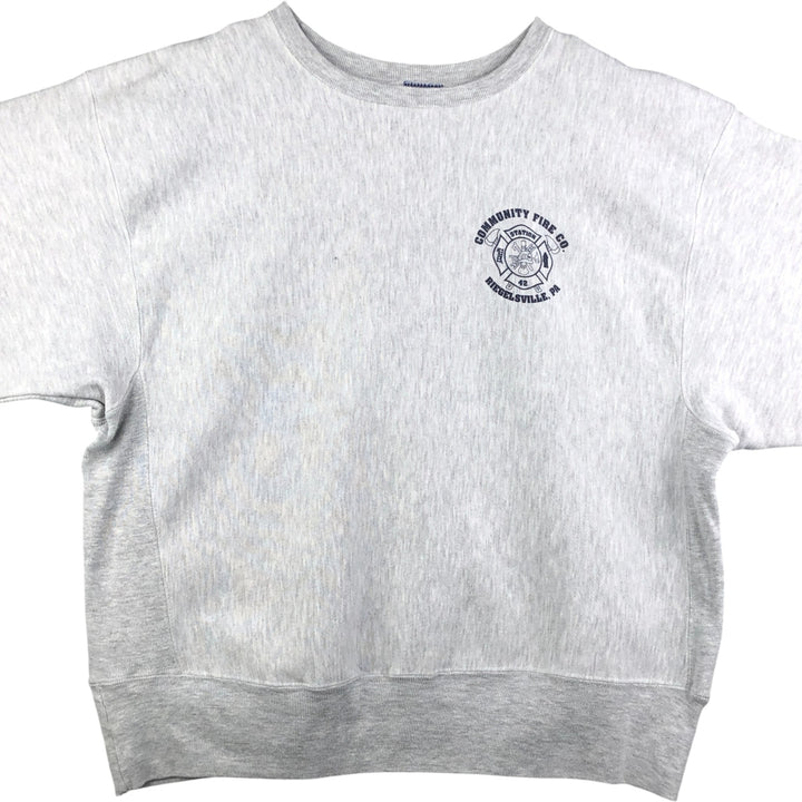 2000'S Champion REVERSE WEAVE Reverse Weave Printed Sweatshirt, Men's XL unclear gray type Vintage Second Hand