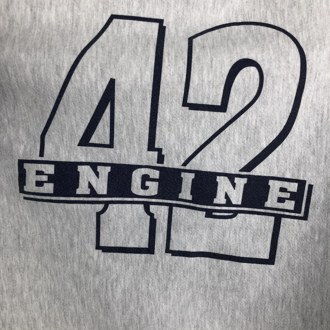 2000'S Champion REVERSE WEAVE Reverse Weave Printed Sweatshirt, Men's XL unclear gray type Vintage Second Hand