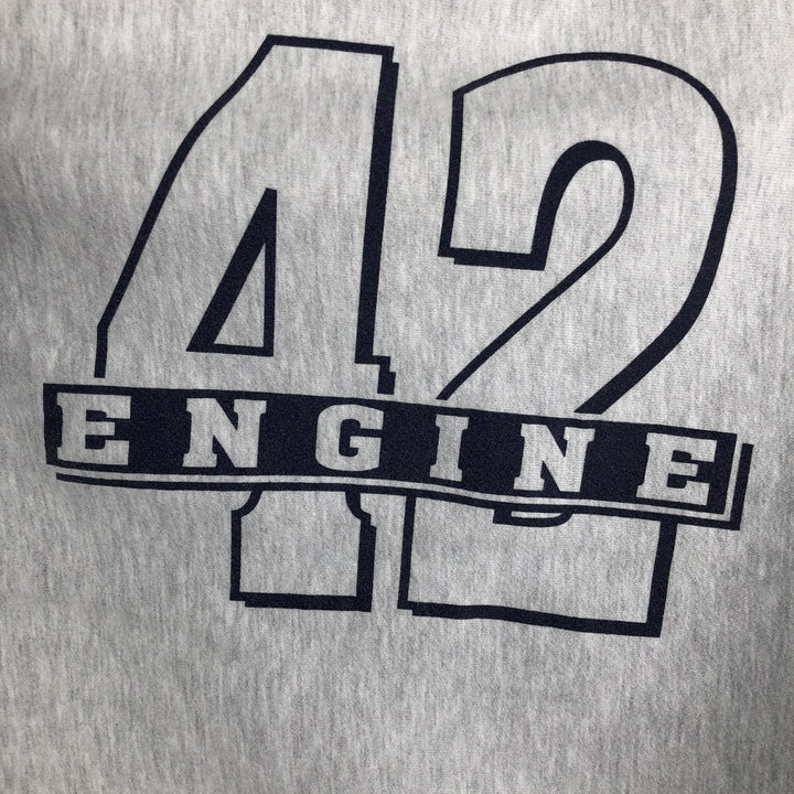 2000'S Champion REVERSE WEAVE Reverse Weave Printed Sweatshirt, Men's XL unclear gray type Vintage Second Hand