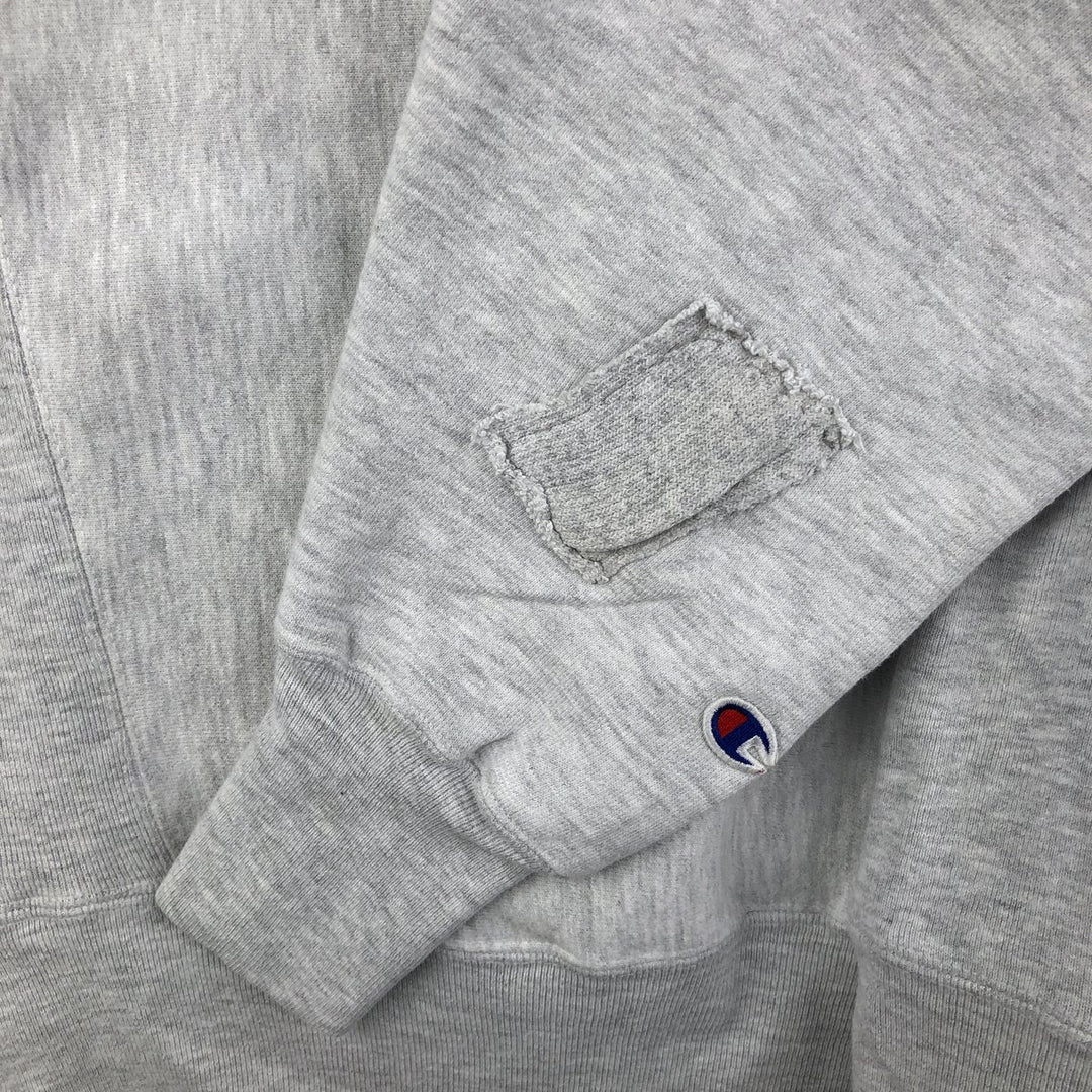 2000'S Champion REVERSE WEAVE Reverse Weave Printed Sweatshirt, Men's XL unclear gray type Vintage Second Hand