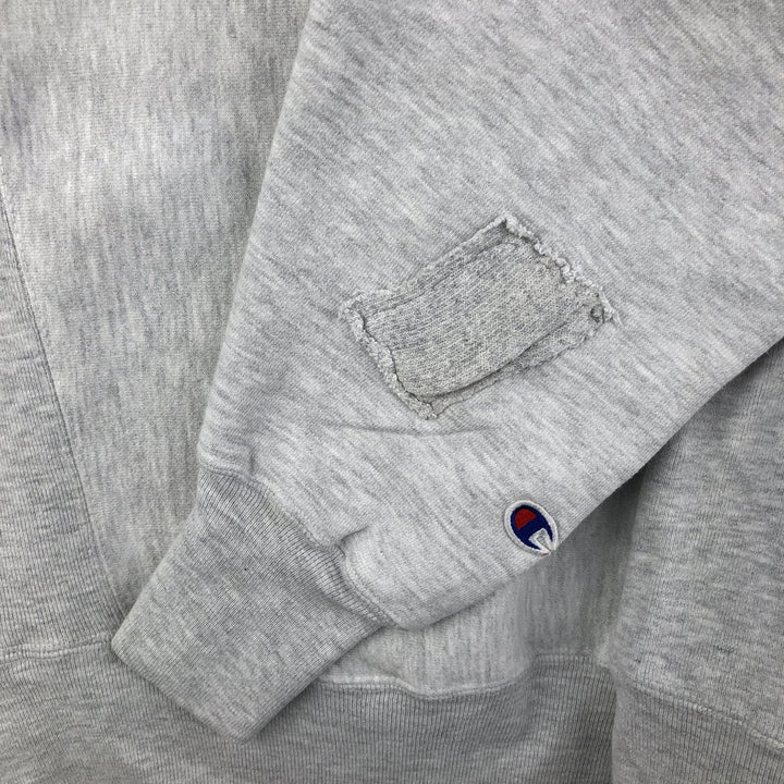 2000'S Champion REVERSE WEAVE Reverse Weave Printed Sweatshirt, Men's XL unclear gray type Vintage Second Hand