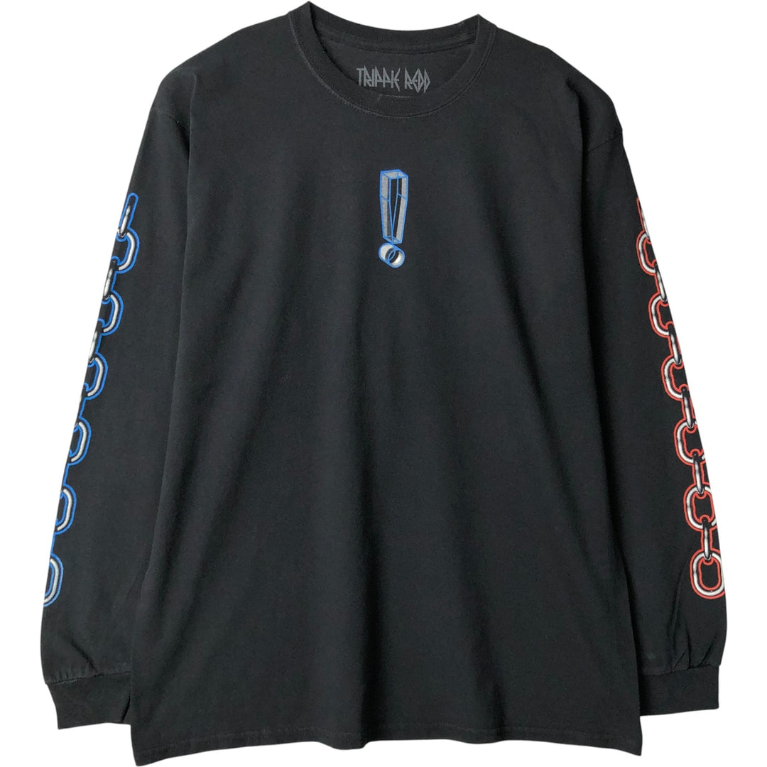 Trippie Redd Long-Sleeved Rap T-Shirt, Men's Size L cotton black type Vintage Second Hand