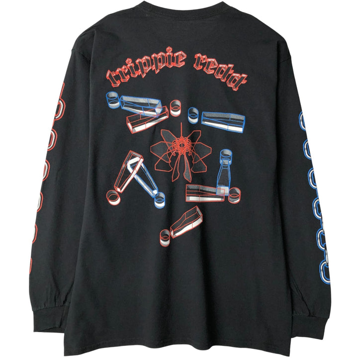 Trippie Redd Long-Sleeved Rap T-Shirt, Men's Size L cotton black type Vintage Second Hand