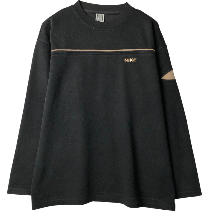 Vintage 80'S Nike long-sleeved T-shirt, size XL, men's cotton black type Vintage Second Hand