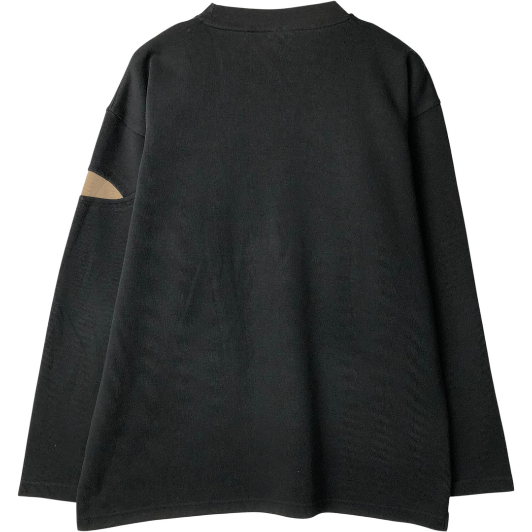 Vintage 80'S Nike long-sleeved T-shirt, size XL, men's cotton black type Vintage Second Hand