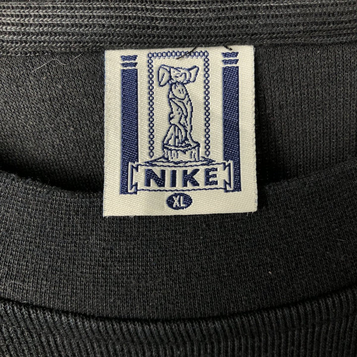 Vintage 80'S Nike long-sleeved T-shirt, size XL, men's cotton black type Vintage Second Hand
